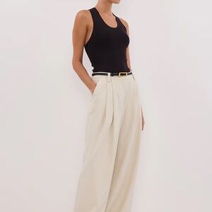 DEVIN WASHED BLACK RACER KNIT TANK